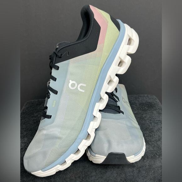 On Cloudflow 4 Running Sneakers Men’s Size 14 EUC Glacier Chambray - Picture 6 of 12